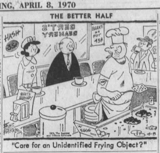 Unidentified Frying Object (1970). - 