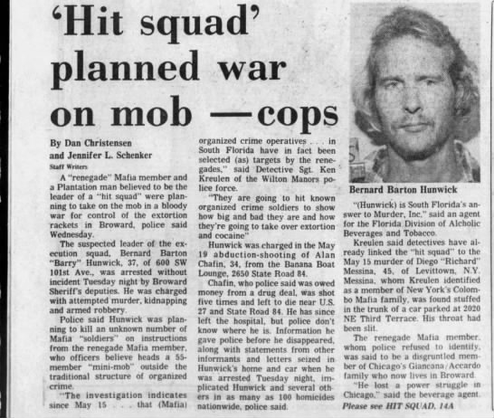 Hunwick Hit Squad June 10, 1982 - 