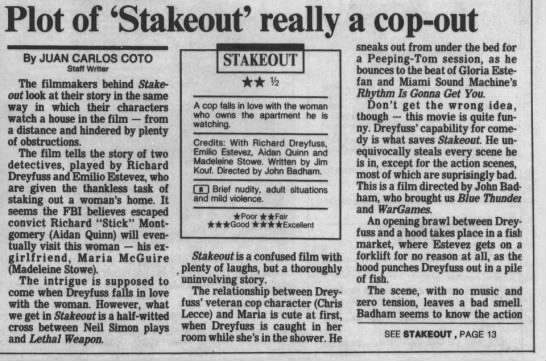 Stakeout 1* - 