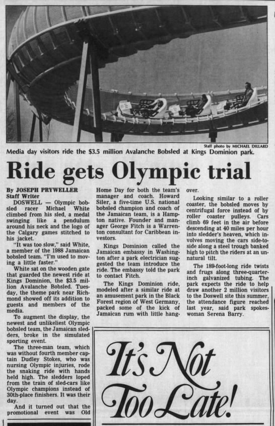 Ride gets Olympic trail - 