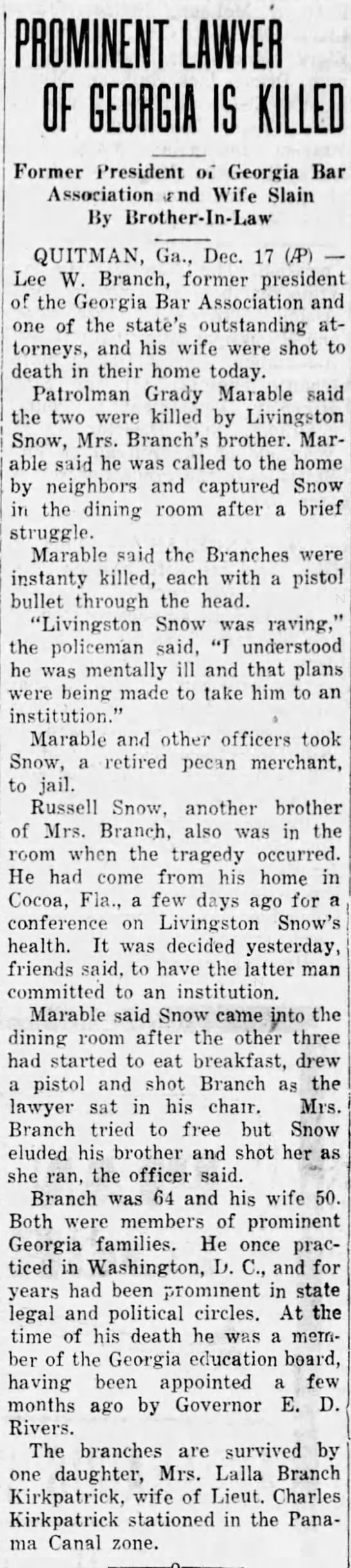 Livingston Snow - 