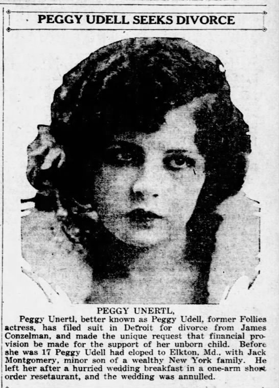 Peggy Udell Seeks Divorce - 