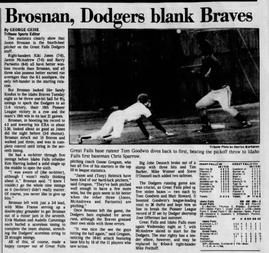 Jason Brosnan - Aug. 9, 1989 - 