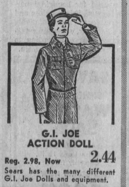 G.I. Joe Dolls are a hit in 1968 - 