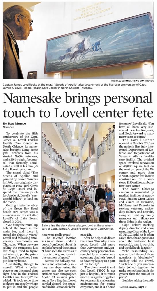 "Namesake Brings Personal Touch to Lovell Center Fete", page 1-1 - 