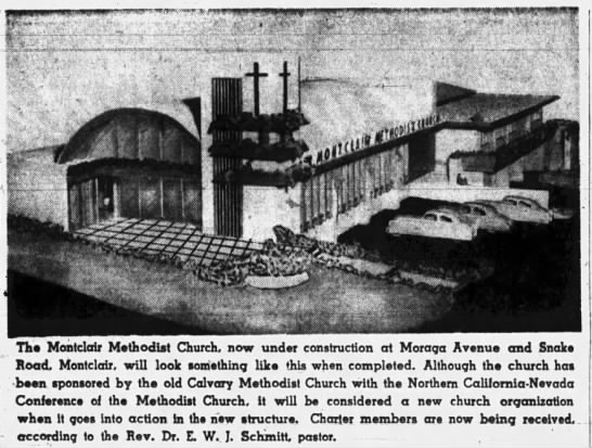 Montclair Methodist Church -- drawing - 