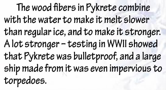 The strength of pykrete - 