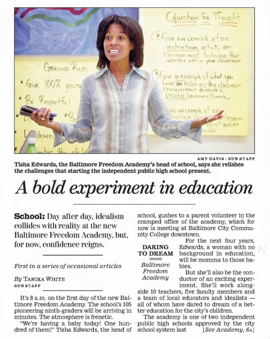 A bold experiment in education - 