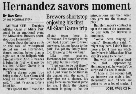 Jose Hernandez - July 9, 2002 - Greatest21Days.com - 