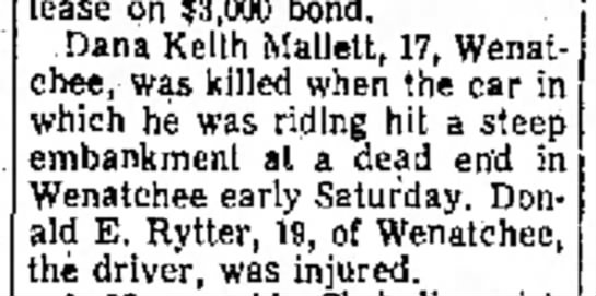 Dana Keith Mallett death