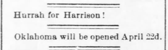 Hurrah for Harrison - 