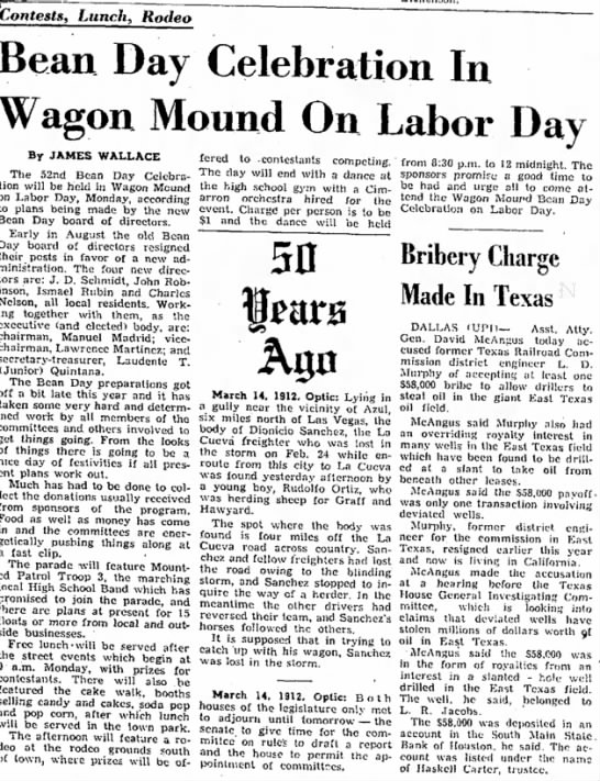 Las Vegas Daily Optic  28 Aug 1962 - 