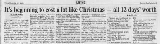 "It's beginning to cost a lot like Christmas" (1998). - 