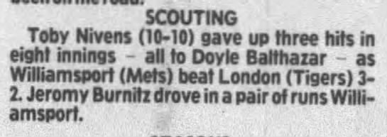 Doyle Balthazar - Aug. 21, 1991 - Greatest21Days.com - 