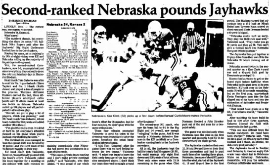 1987 Nebraska-Kansas, Salina Journal - 