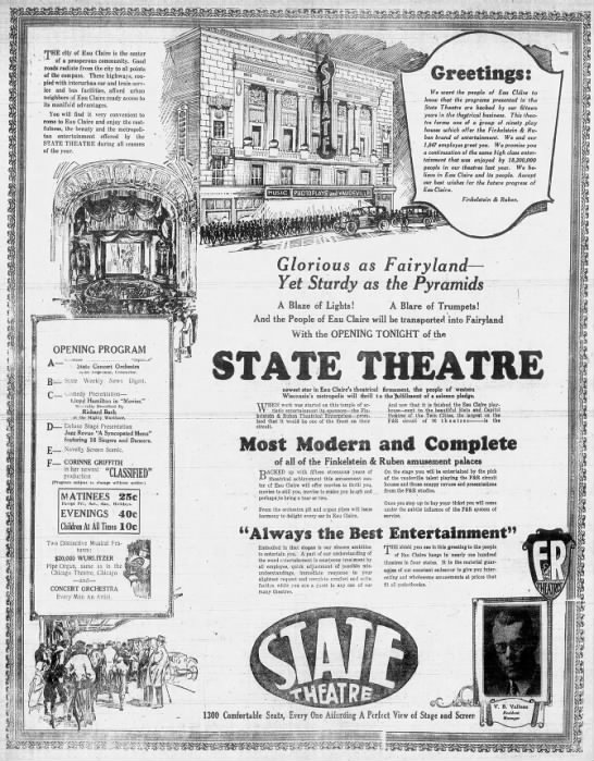 State theatre opening - 