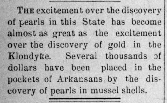 Arkansas pearls bring in thousands of dollars - 
