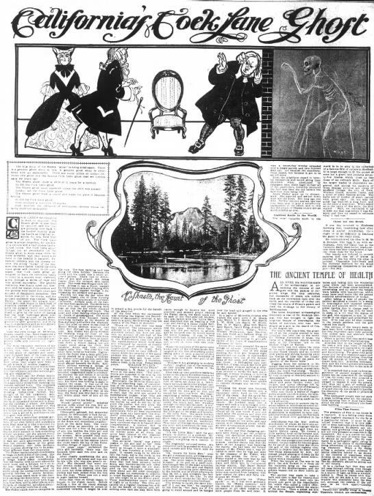 "California's Cock Lane Ghost," or the Shasta Mystery (1903) - 