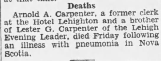Arnold A Carpenter Died Newspapers Com