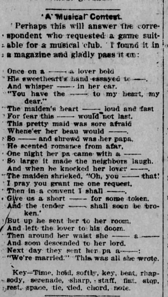 "This was all she wrote" ? (1911). - 