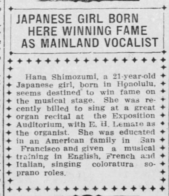 Hana Shimozumi (1918) - 