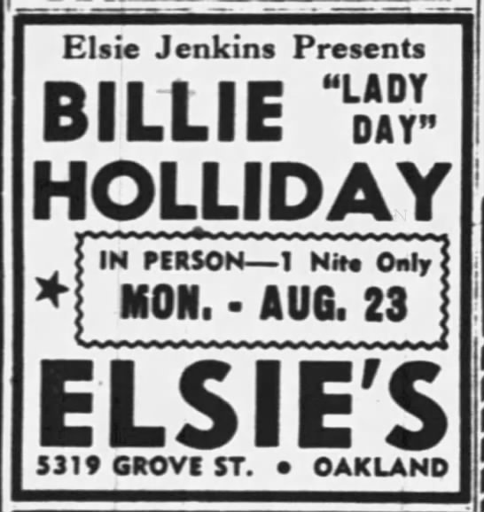 Elsie Jenkins -- Elsie's, 5319 Grove (MLK) - 