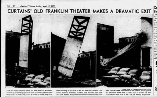 Curtains! Old Franklin Makes A Dramatic Exit - 
