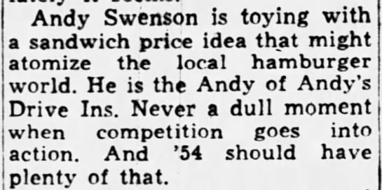 Andy's Swenson - Andy's Drive-Ins - 
