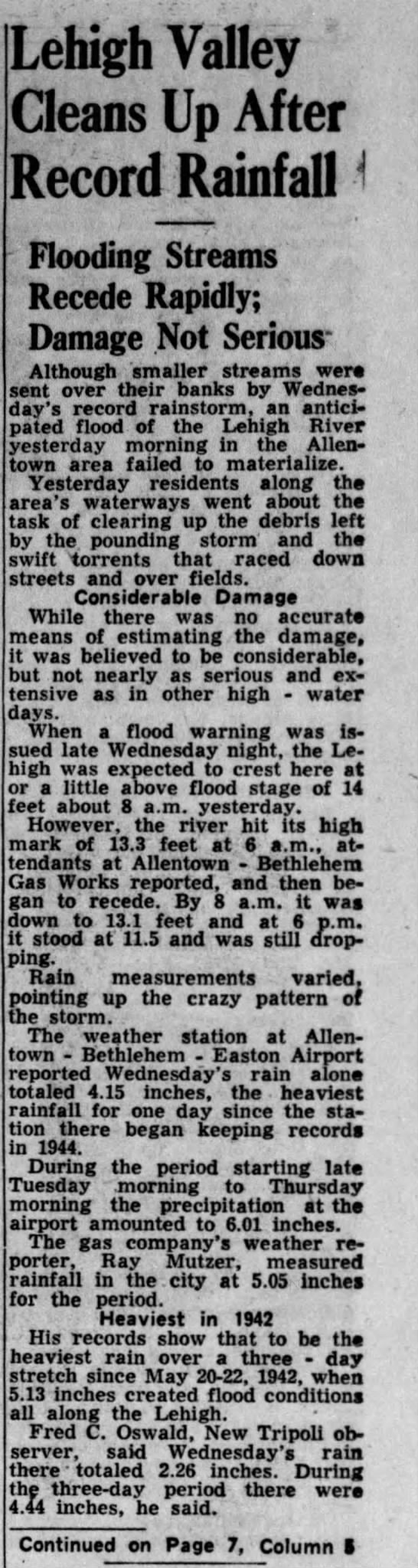 1952 record rain - 