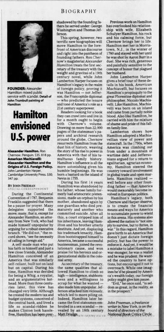 Hamilton - South Florida Sun Sentinel - 