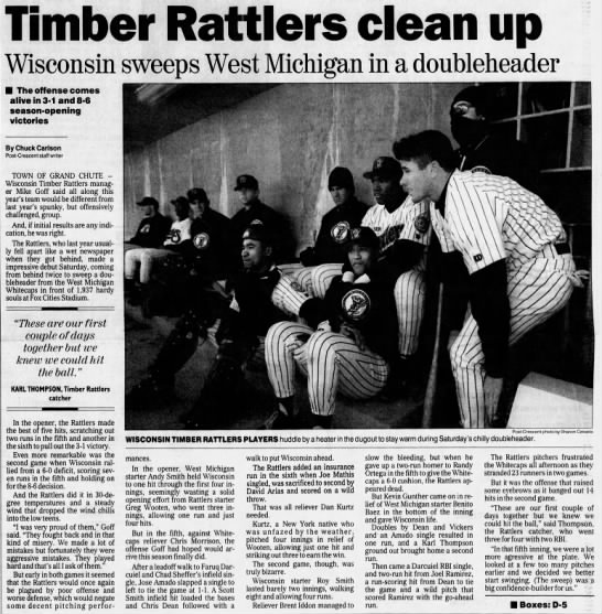 Timber Rattlers Clean Up - 