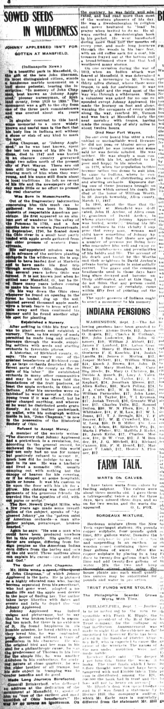 1906, September 6 Fort Wayne Weekly  image