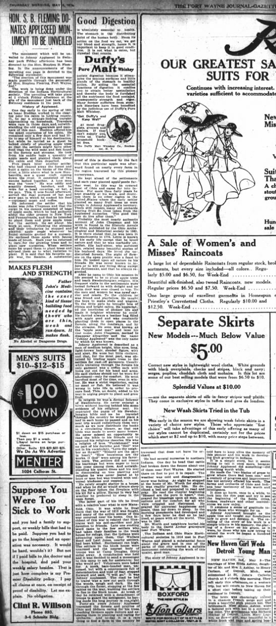 1916 Fort Wayne Journal-Gazette image
