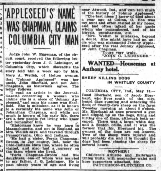 1916  Fort Wayne Journal-Gazette image