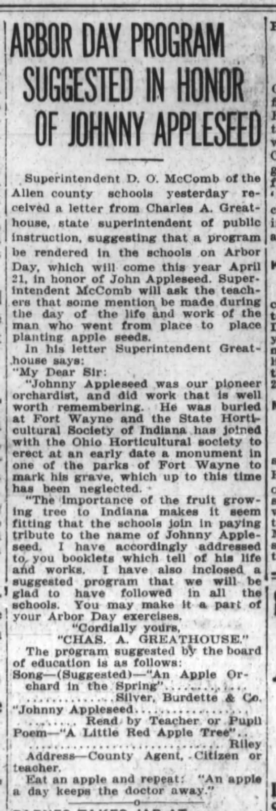 1916 Fort Wayne Journal Gazette image
