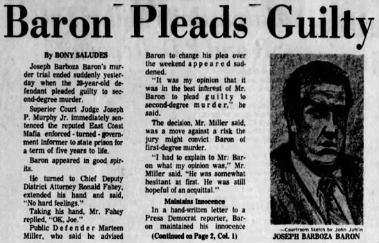Barboza pleads guilty (14 Dec 1971) - 