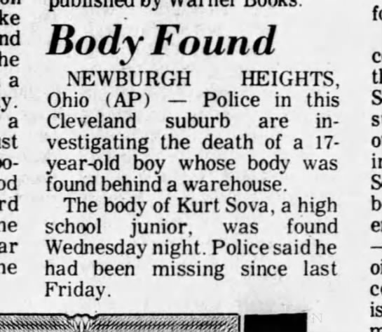 Body found - 