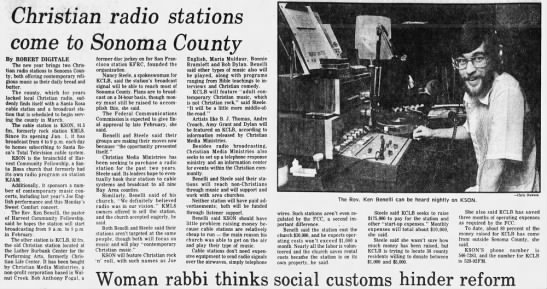 Christian radio stations come to Sonoma County - 