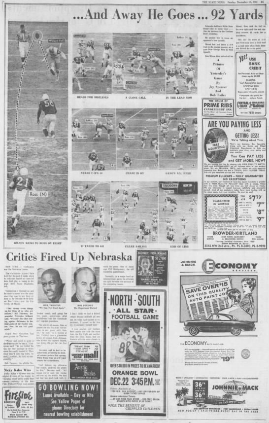 1962 Gotham Bowl, Miami News 2 - 