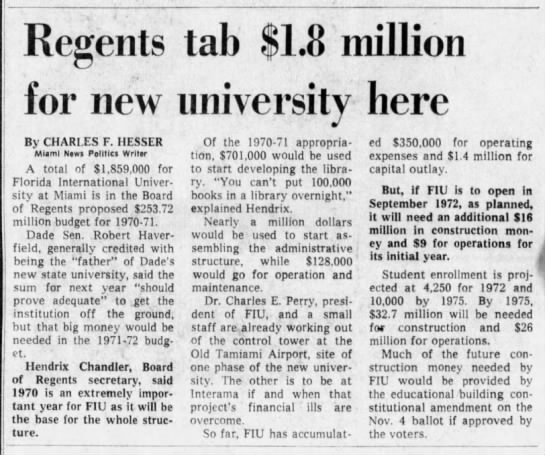 Regents tab $1.8 million for new university here - 