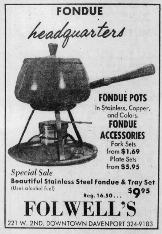 1971 fondue pot ad - 