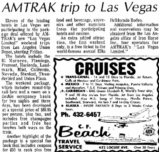 Amtrak trip to Las Vegas - 