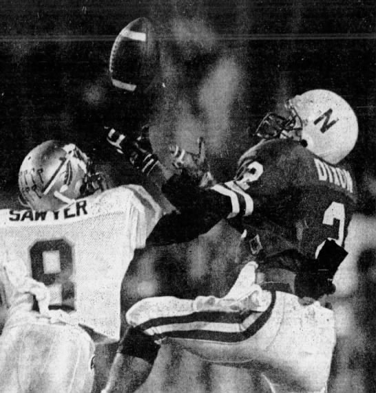 1993 Orange Bowl, Corey Dixon TD vs. Corey Sawyer - 