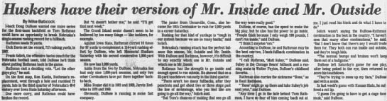 1985 Nebraska-Iowa State LJS backs - 