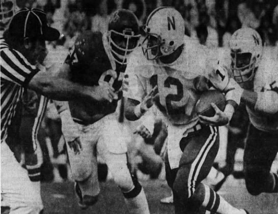 1977 Nebraska-Oklahoma State football, Tom Sorley photo - 