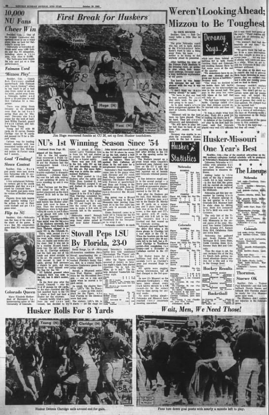 1962 Nebraska-Colorado football, LJS2 - 