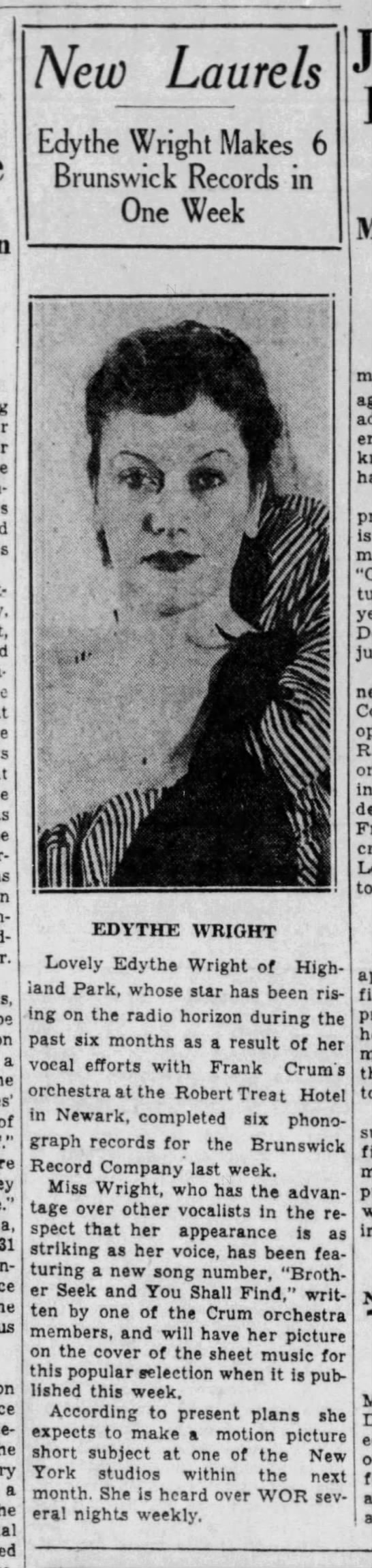 Edythe Wrigth - 