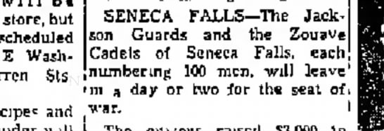 Zouave Cadets of Seneca Falls - 