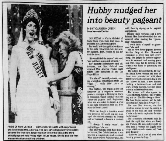 Hubby nudged her into beauty pageant - 