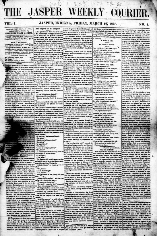 The Jasper Weekly Courier - 1858 - 